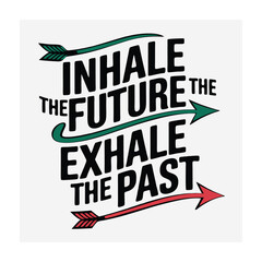 Typography on yoga and meditation vector illustrations for t-shirts design