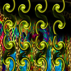 Abstract background works mainly with leopard pattern