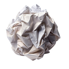 Crumpled Paper Piece On Transparent Background