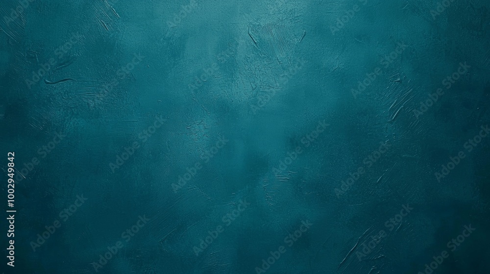 Poster vibrant teal painted concrete wall with brush strokes, perfect for adding your own design or text. t