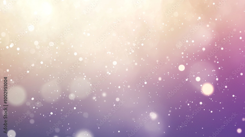 Aufkleber abstract bokeh background with glowing particles floating and sparkling on a colorful background wit