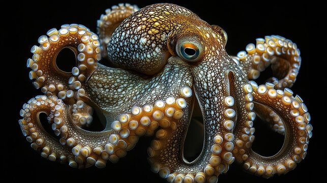 recommend clip art: Octopus with Tentacles and Body Structure