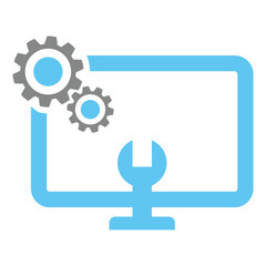 repair computer icon. One of set web icons
