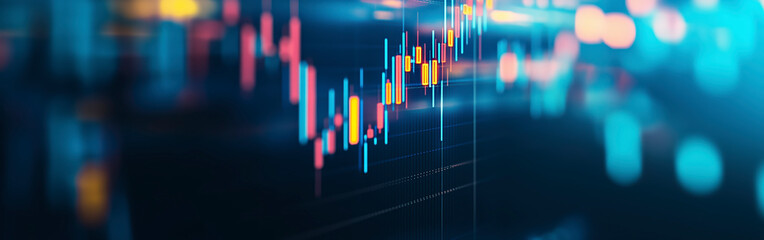 Trading Background. Abstract web banner