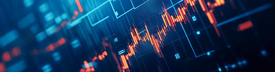 Trading Background. Abstract web banner