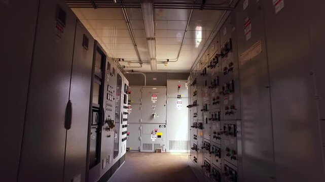 control room of an industrial power plant