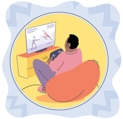 Social anxiety vector illustration. Loneliness can exacerbate social anxiety Anxiety and confusion often coexist in individuals with mental health issues Depression is complex psychological condition