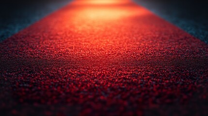 Red Carpet Texture Rich Fabric on a Dark Background