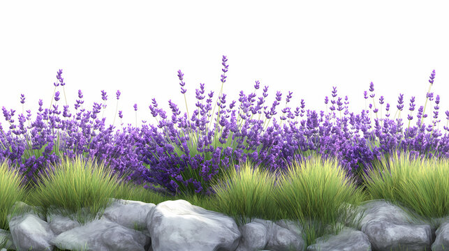 lavender field in region