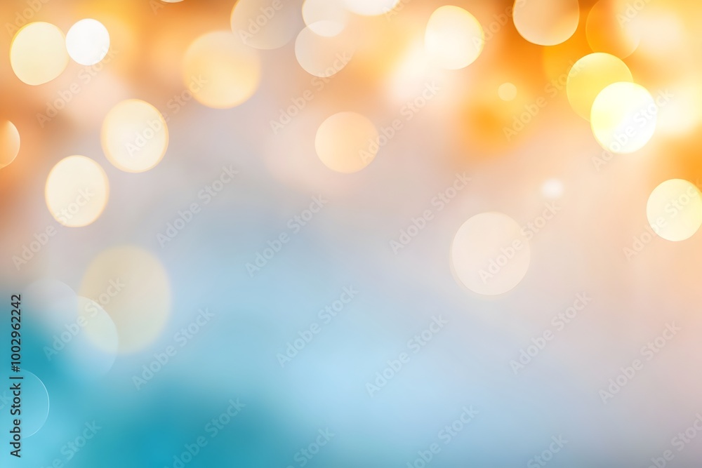 Aufkleber soft blurred bokeh background with chaotic natural lighting and sharp focus