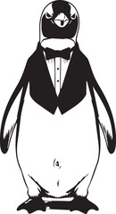 A Cute Penguin Vector Art 