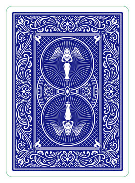 Classic playing card back design