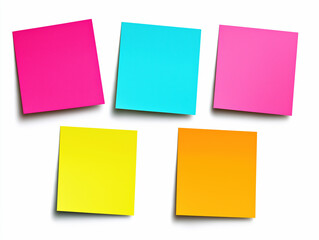 Fototapeta premium Colorful Sticky Notes, Post-It, Stick Notes, Office Or Home Us