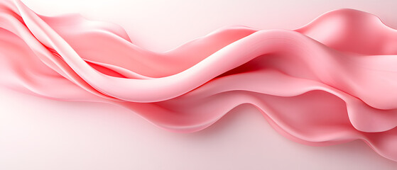 Fototapeta premium Flowing pink abstract patterns forming a ribbon