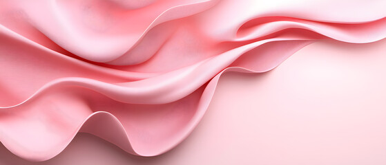 Obraz premium Flowing pink abstract patterns forming a ribbon