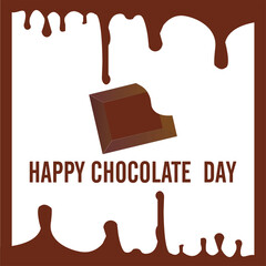  happy chocolate day with vector 