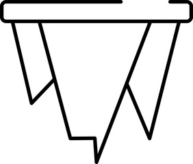 Rounded Editable stroke Icicle Icon