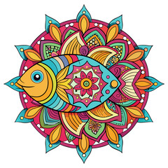 Fototapeta premium Fish vector illustration design,awesome Fish svg,Fish high resolution printable artwork