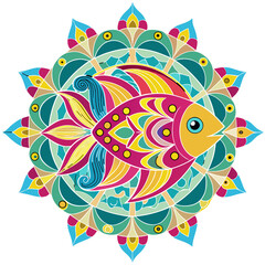 Obraz premium Fish vector illustration design,awesome Fish svg,Fish high resolution printable artwork