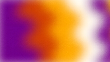 This abstract image features soft, blurred gradients of orange, purple, and white hues blending together, creating a smooth and vibrant composition with fluid transitions.
