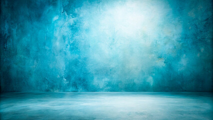 blur abstract soft blue studio and wall background
