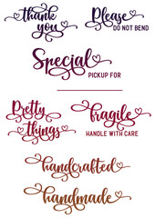 Thank you labels for small business owners