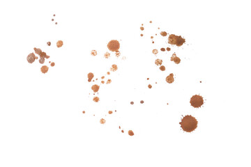 mud splash isolated transparency background.