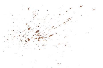 mud splash isolated transparency background.