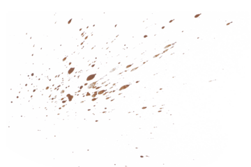 mud splash isolated transparency background.