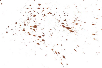 mud splash isolated transparency background.