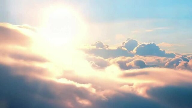 Beautiful dramatic fogy sky