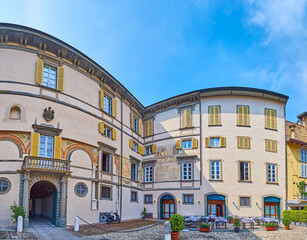 Palazzo Roncalli on Piazza Lorenzo Mascheroni, Bergamo, Italy
