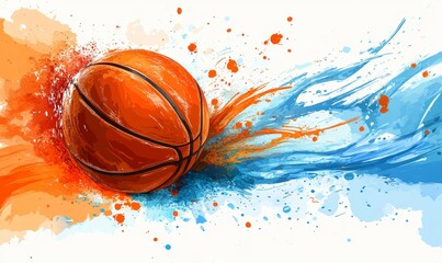 A sports background  for Sports Day, featuring dynamic graphic designs suitable for gift certificates, banners, and flyers decoration, Generative AI