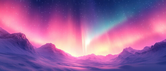 Obraz premium Aurora borealis dancing across the night sky, a sense of wonder, ethereal light and color