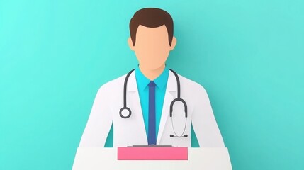 Fototapeta premium 3D Doctor Consultation on Dyslipidemia Management