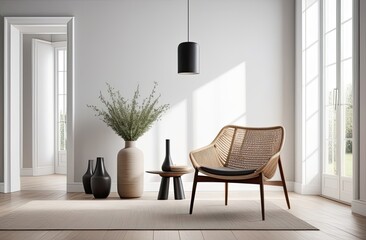 A beautifully designed modern minimalist interior.