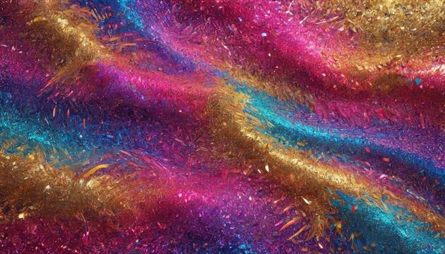 A playful multi-colored glitter background that captures the essence of fun and celebration, ideal for party invitations and festive occasions, Generative AI