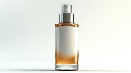Naklejka premium Glass bottle with a spray top and a blank label