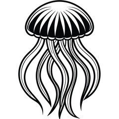 jellyfish logo icon vector design