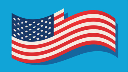 american flag waving in the wind