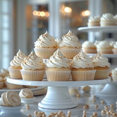 Golden Sprinkled Cupcakes