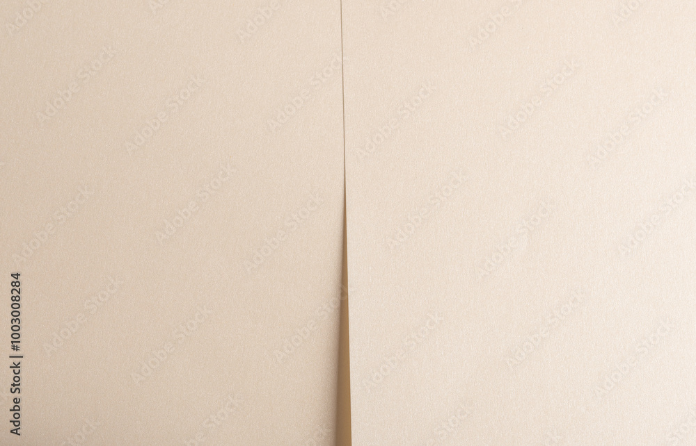 Aufkleber Beige paper texture with smooth folds and neutral tones. Layered lines and soft shadows create a refined, abstract design, perfect for modern stationery. The subtle, minimalist
