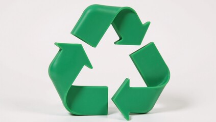 Obraz premium A recycling symbol featuring arrows to represent reuse within an ecological theme