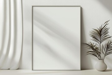 A3 Poster Mockup on White Background created with Generative AI