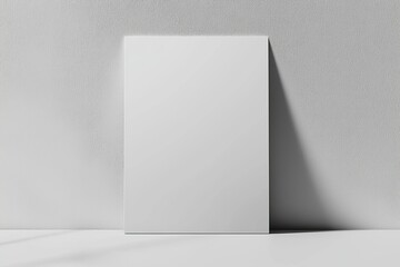 Fototapeta premium A3 Poster Mockup on White Background created with Generative AI
