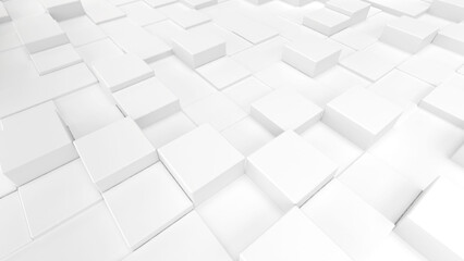 white square pattern background,science and technology concept,3d rendering