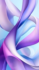 Abstract purple and blue shapes