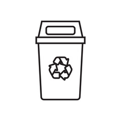 recycle bin icon vector eps 