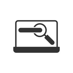 Laptop Search Engine Icon