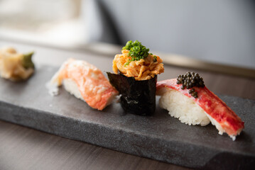 sashimi, sushi, roll, sushi roll, tuna, salmon, seafood, nigiri, roll, Japanese, restaurant, food, fish, rice, cuisine, plate, japan, gourmet, seaweed, wasabi, lunch, appetizer, meal, crab